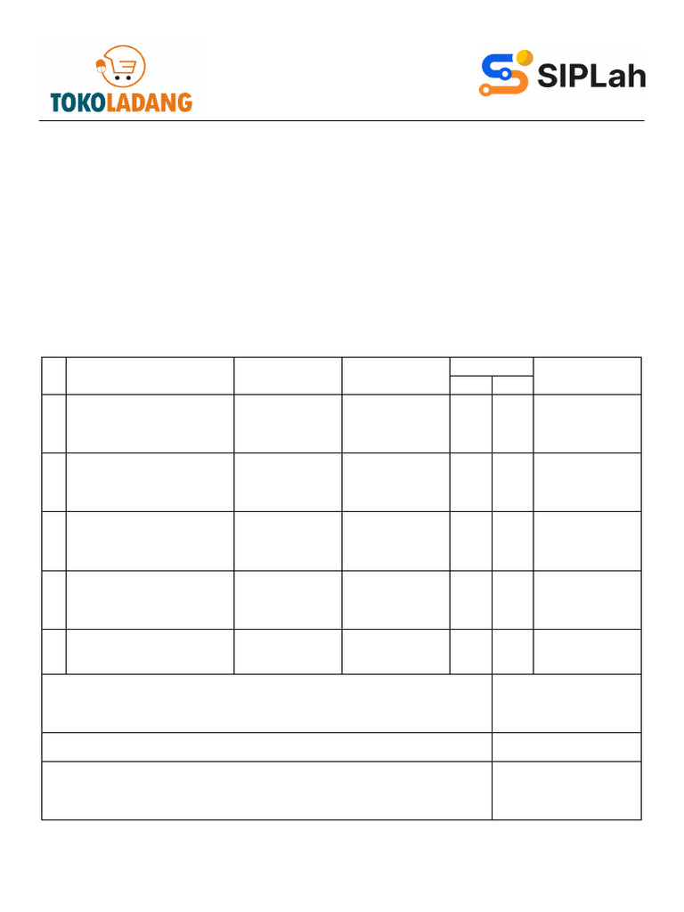 INVOICE TINTA PRINTER | PDF