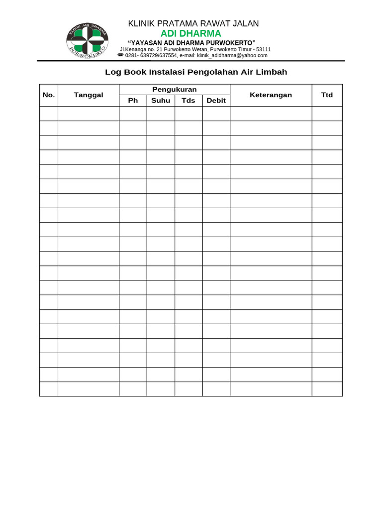 1. Log Book Uji Air Limbah | PDF