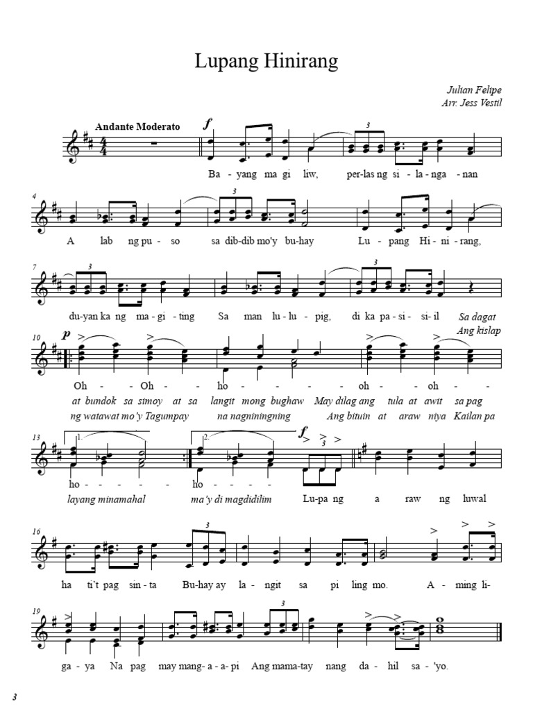 Lupang Hinirang Pdf 