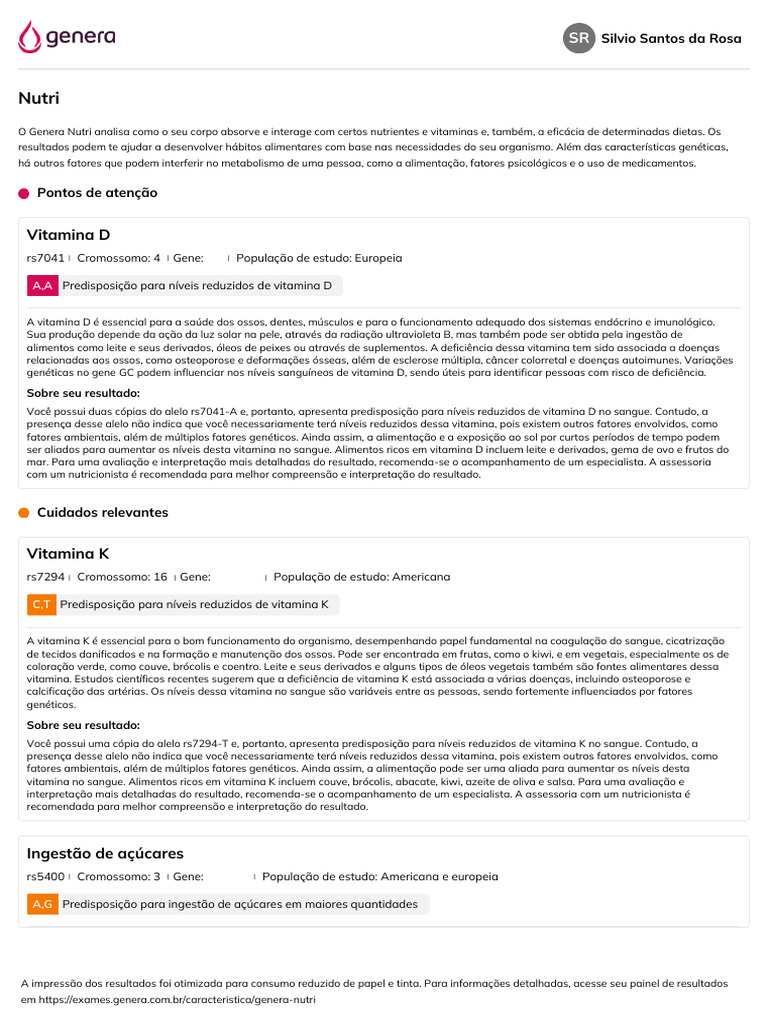 Genera Nutri - Genera | PDF | Vitamina | Vitamina D