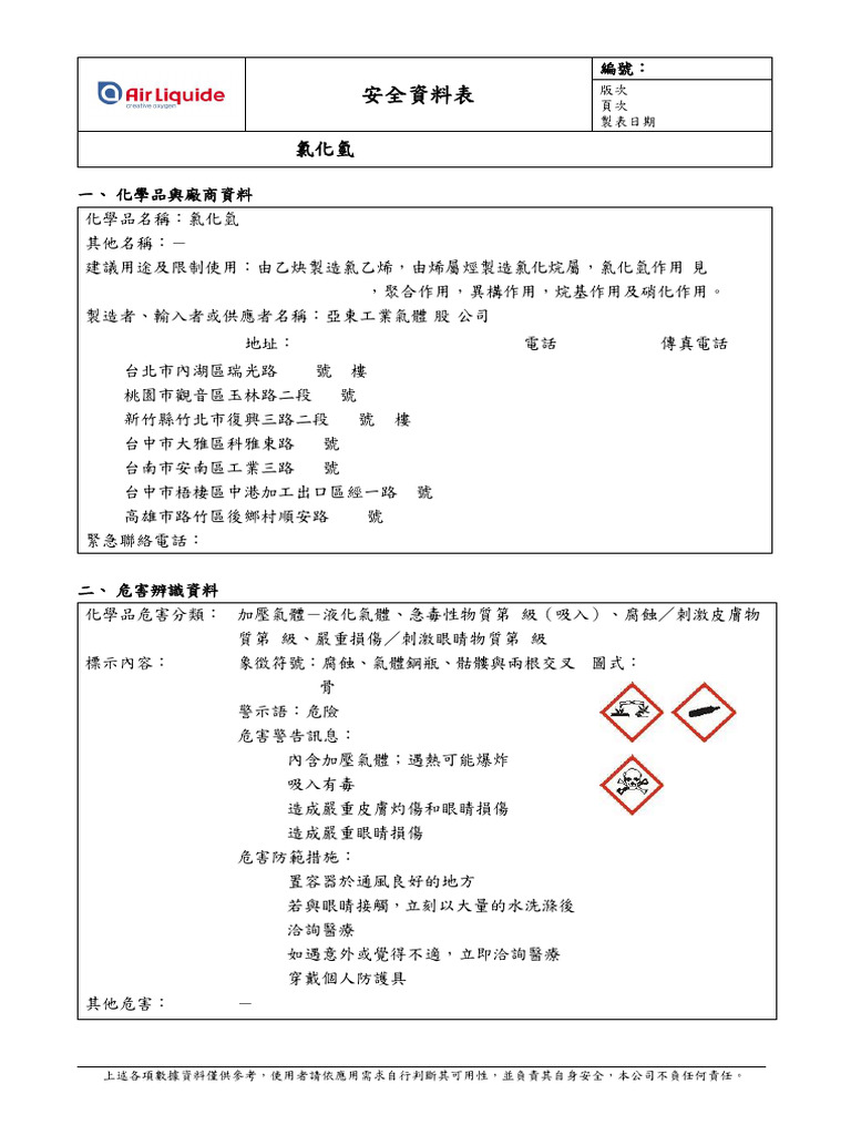 MSDS HCl-v08-20190902 | PDF