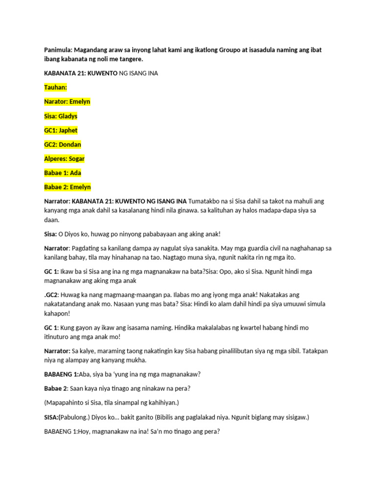 Script Noli 212248 | PDF