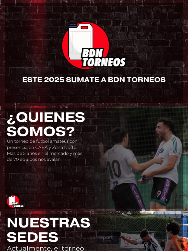 Inscripción Abierta: BDN Torneos 2025 | PDF | Asociación de Futbol ...