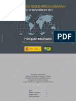 Principales Resultados 31122011 Residentes en España