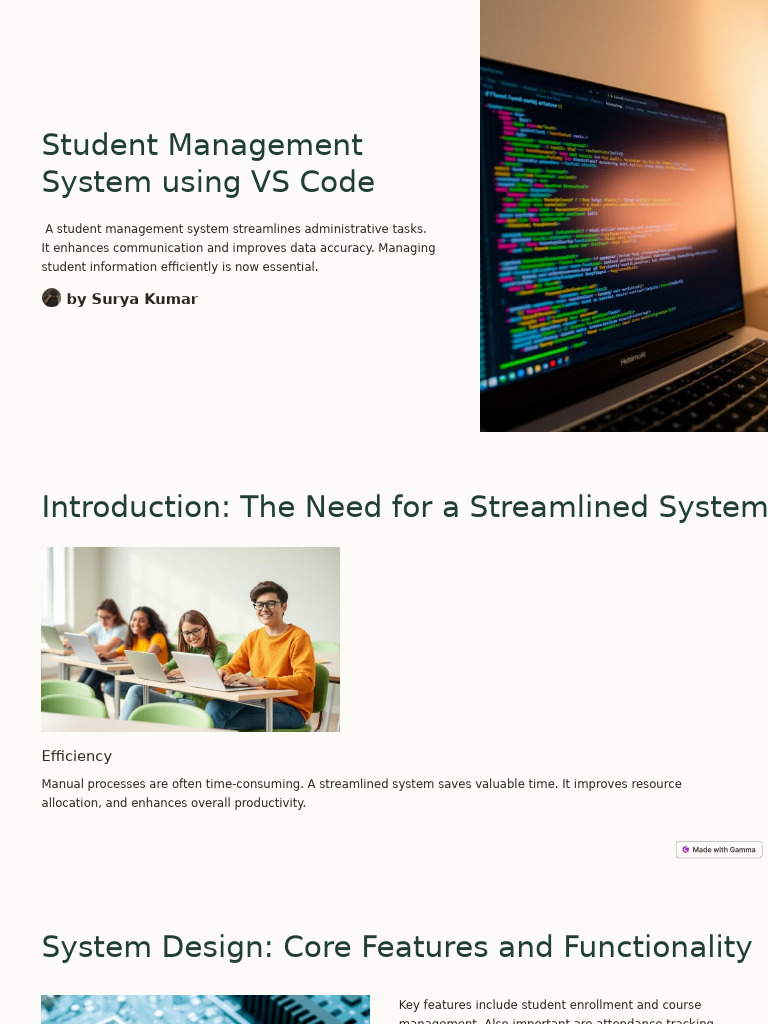 Student-Management-System-using-VS-Code | PDF