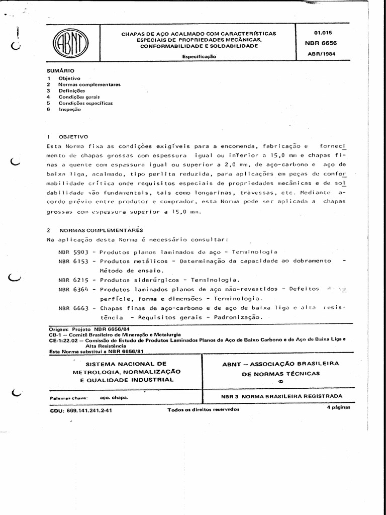 NBR 6656 | PDF
