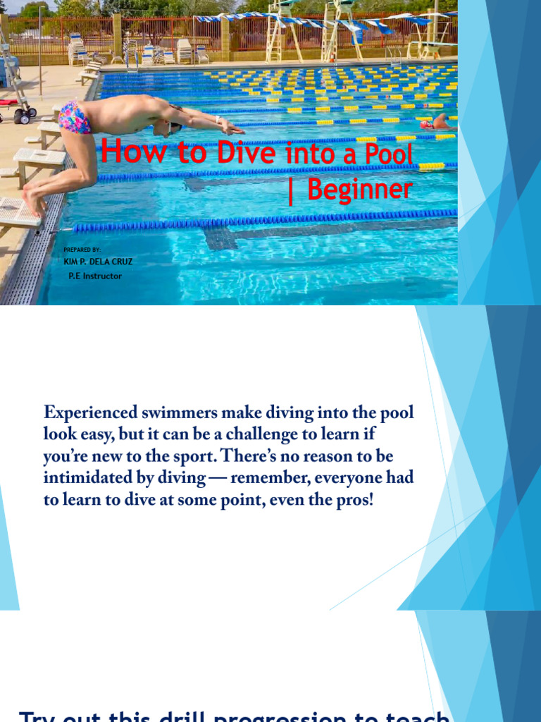 How To Dive Into A Swimming Pool | PDF