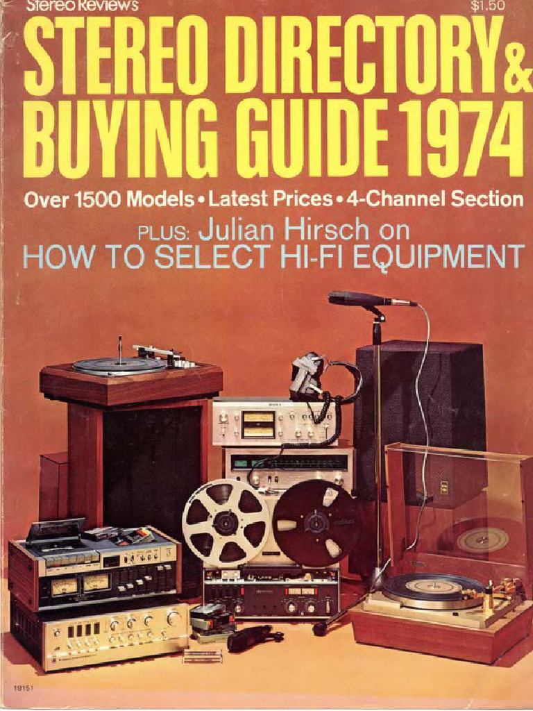 1974 Hi-Fi Equipment Buying Guide | PDF | Phonograph | Recording
