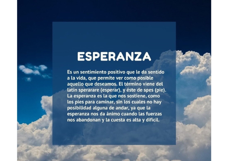 Qué Es La Esperanza 04 | PDF