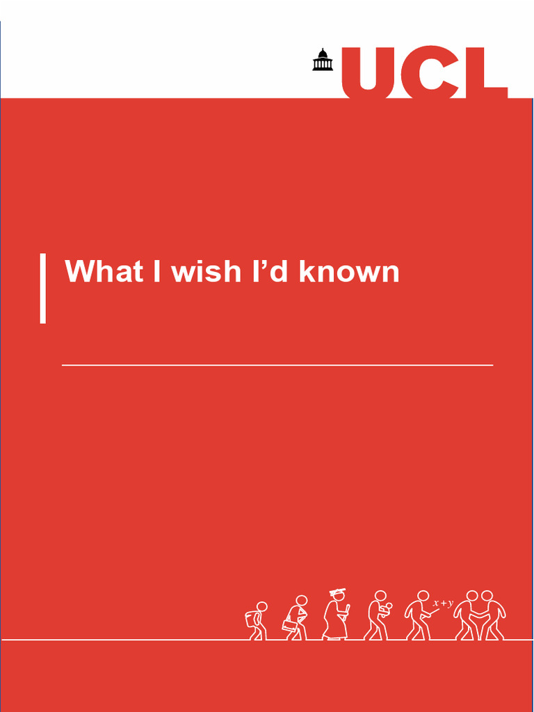 What i Wish Id Known Before Starting a Levels Ucl Final1 PDF