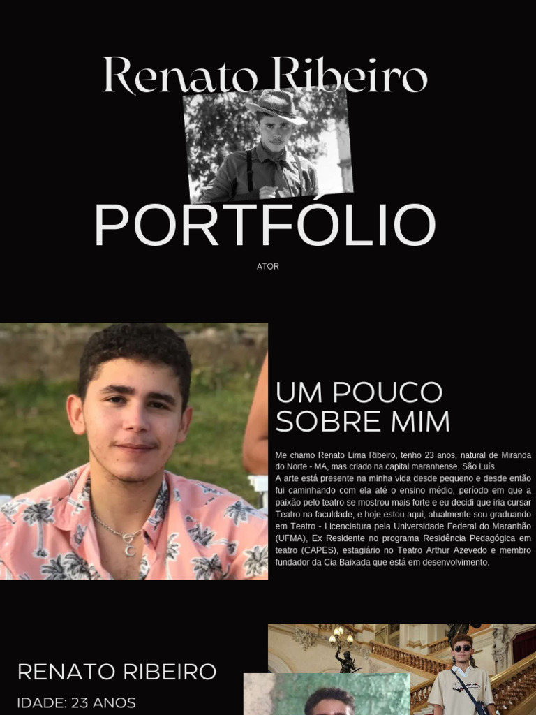 Portfólio de Renato Ribeiro, Ator | PDF