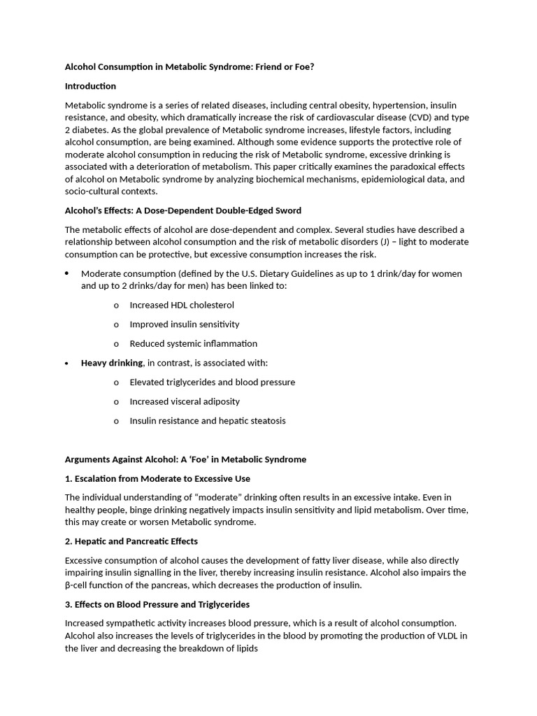 Metabolism intelligence overview