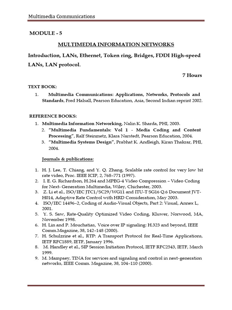 LAN Protocols and Multimedia Networks | PDF | Network Topology ...