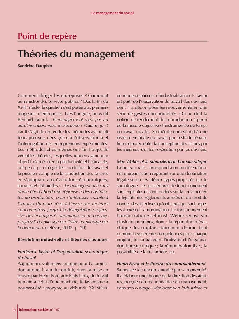 Théories du management et évolution | PDF | Motivation | Motivant