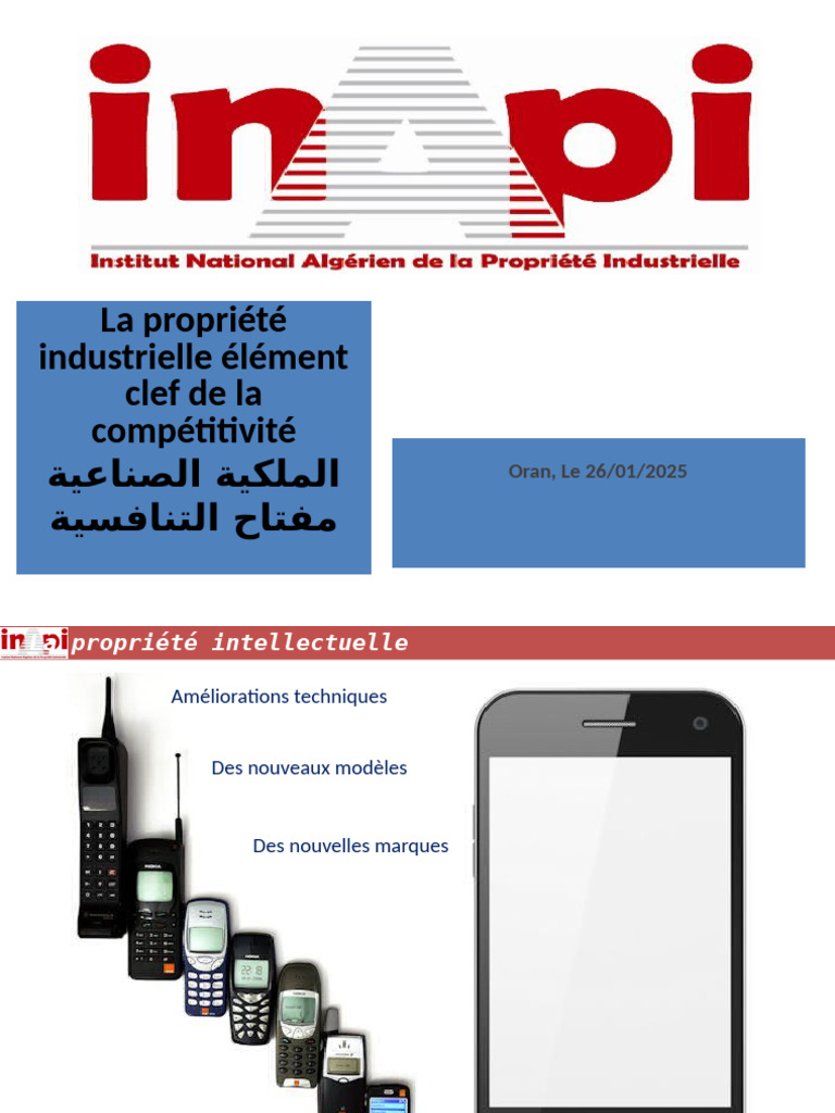 Protection de la propriété industrielle en Algérie | PDF | Brevet ...