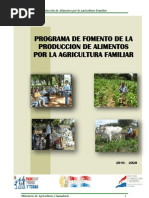 Programa de Fomento de la Producción de Alimentos por la Agricultura Familiar.