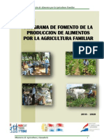 Programa de Fomento de La Producción de Alimentos Por La Agricultura Familiar.