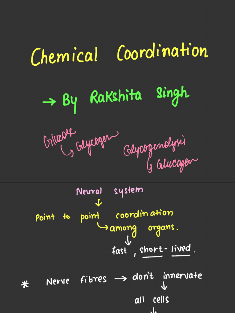 Chemical Coordination Notes - 250415 - 133651 | PDF | Endocrine System ...
