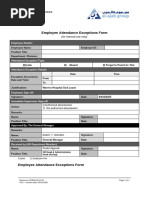 Attendance Missed Punch Application Form | PDF