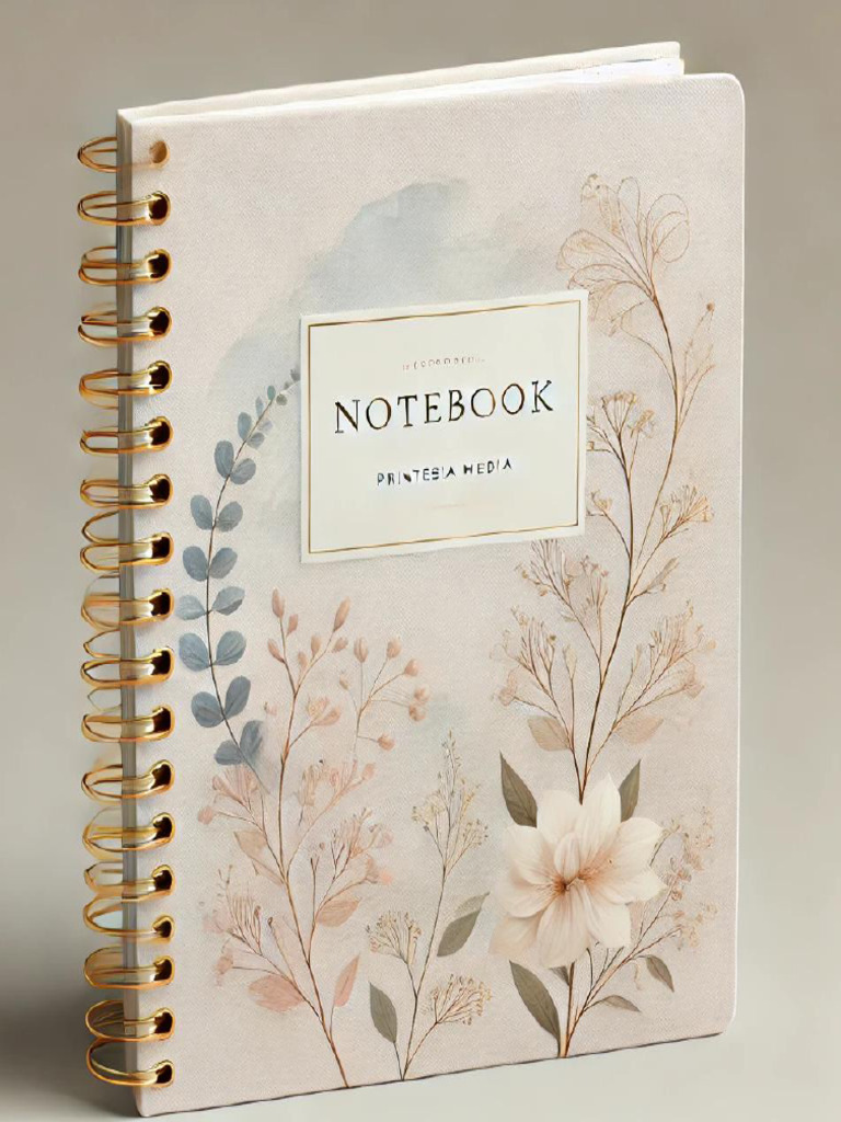 Notebook Design Printable and Editable | PDF
