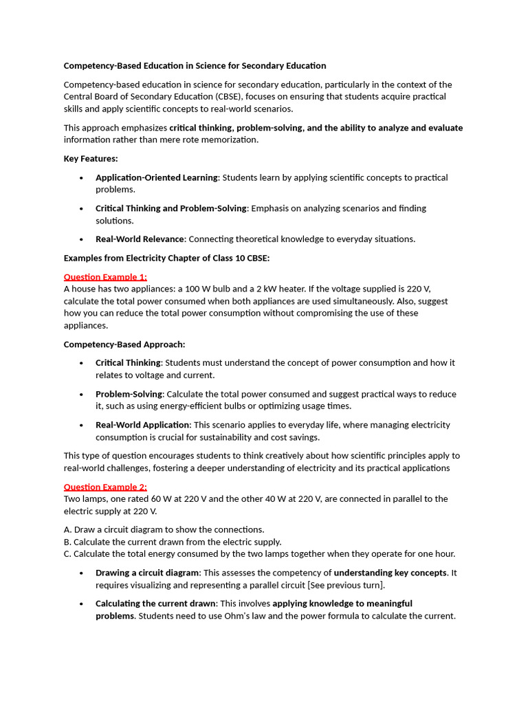 Competency-Based Science Education | PDF | Critical Thinking ...