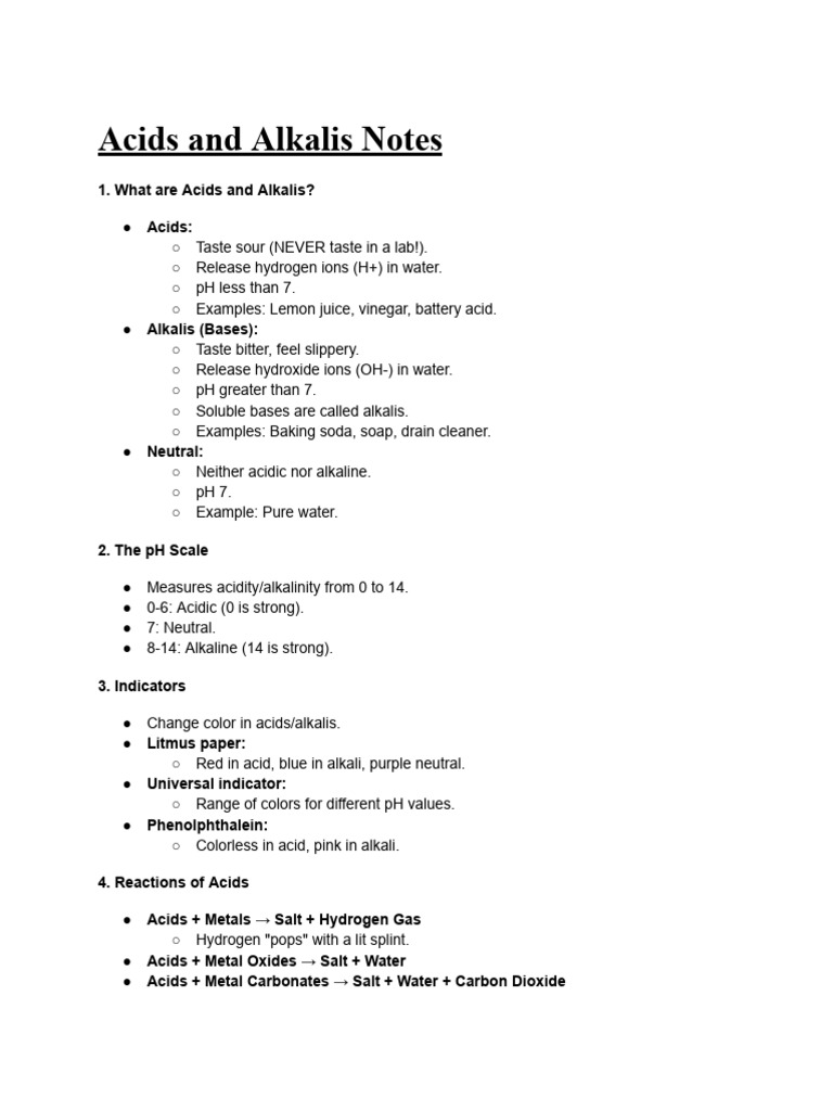 Understanding Acids and Alkalis | PDF | Acid | Hydroxide
