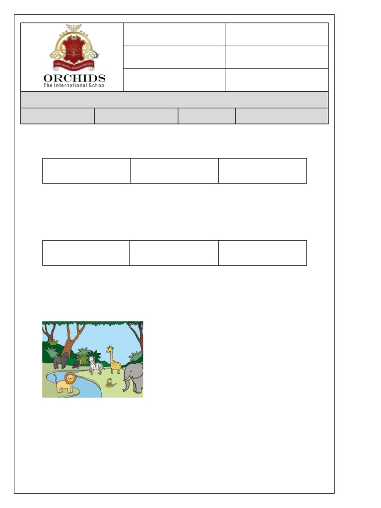 Grade 1 English Practice Sheet | PDF