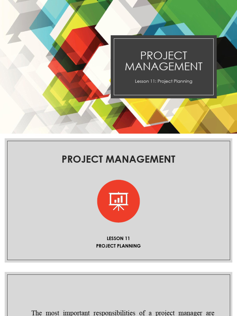 Project Management Lesson 11 | PDF | Business
