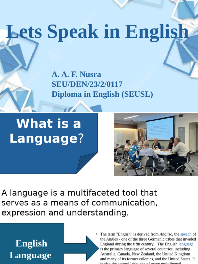 Enhancing English Speaking Skills | PDF | English Language | Foreign ...