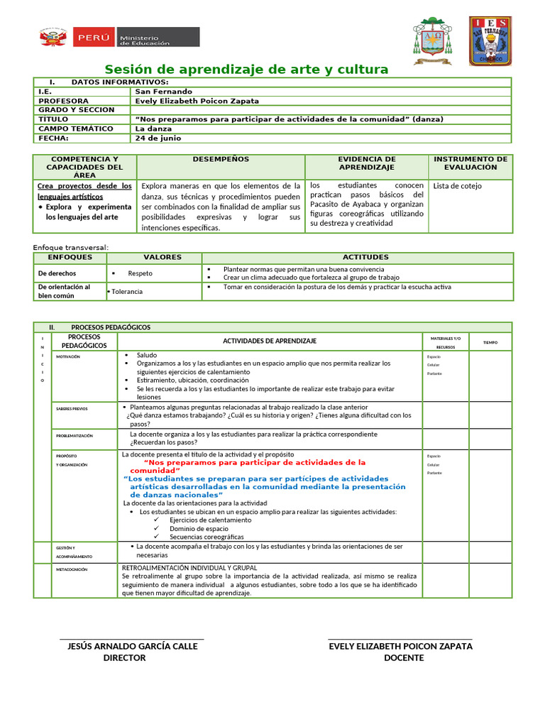 Actividades de Danza para la Comunidad | PDF | Aprendizaje | Bailes