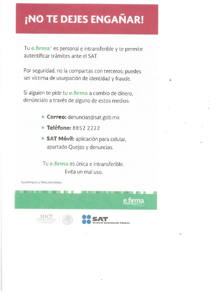 Folleto No Te Dejes Engañar | PDF