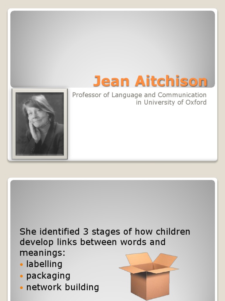 Aitchison's Stages of Language Acquisition | PDF