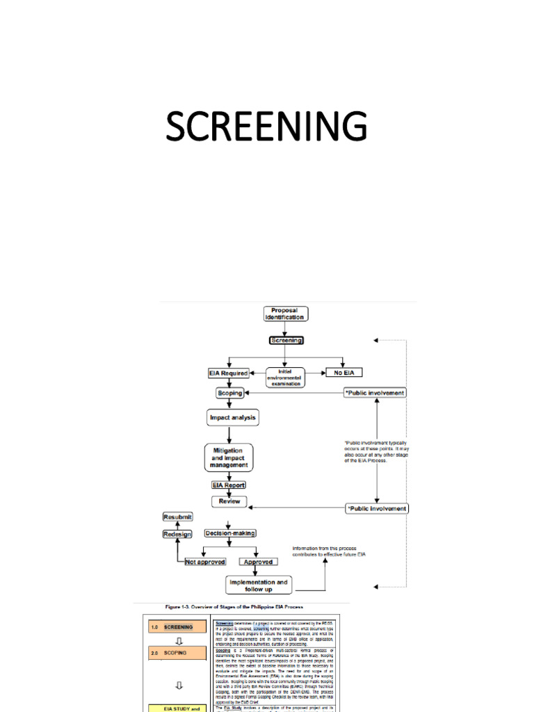 EIA Screening Process Explained | PDF | Environmental Impact Assessment