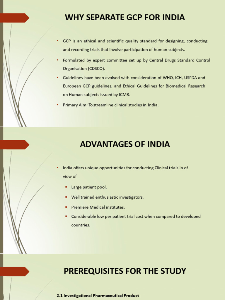 CDSCO GCP Guidelines for Clinical Trials | PDF | Clinical Trial ...