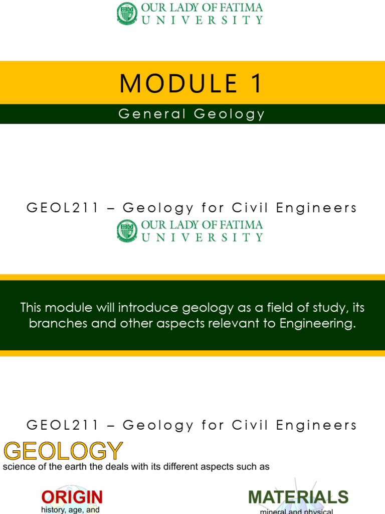 Module+1+ +General+Geology | PDF | Weathering | Earthquakes