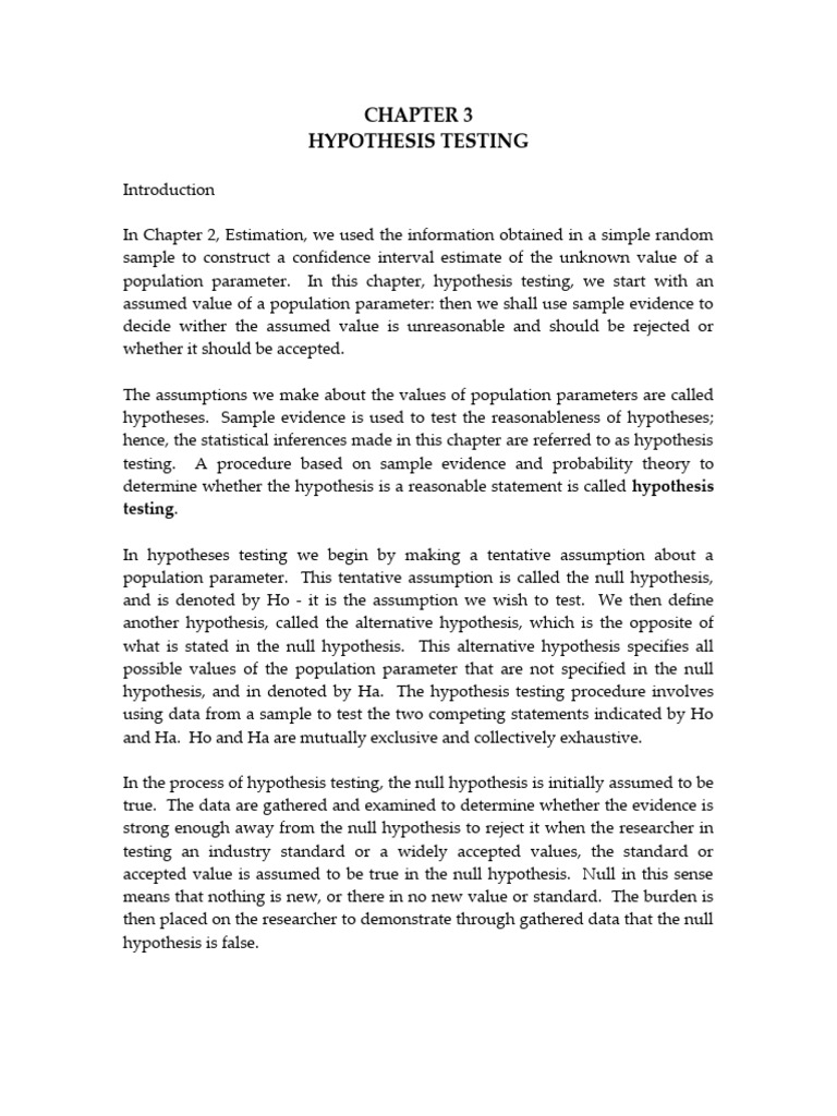 Hypothesis Testing Explained: Steps & Errors | PDF | Type I And Type Ii ...