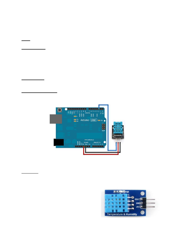 Arduino DHT11 Temperature & Humidity Guide | PDF | Arduino | Sensor