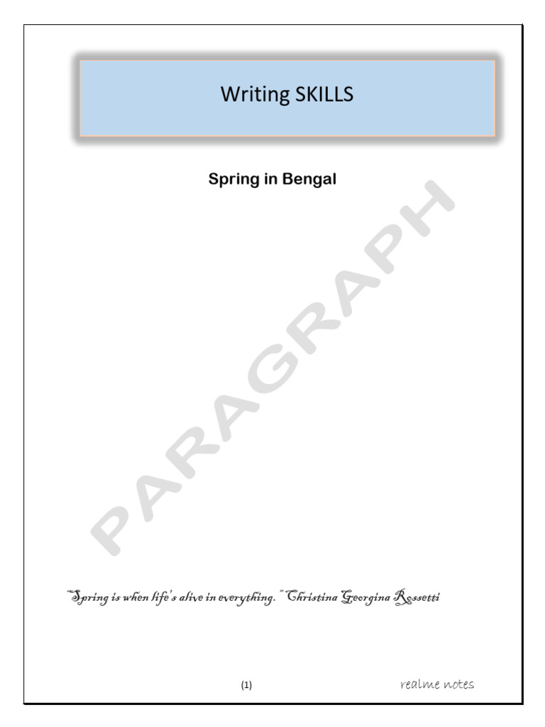 Spring in Bengal | PDF