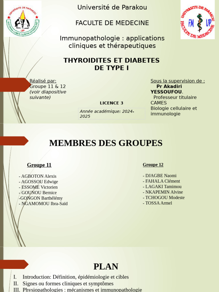 Thyroidites et Diabète de Type 1 : Étude Clinique | PDF | Maladie auto ...