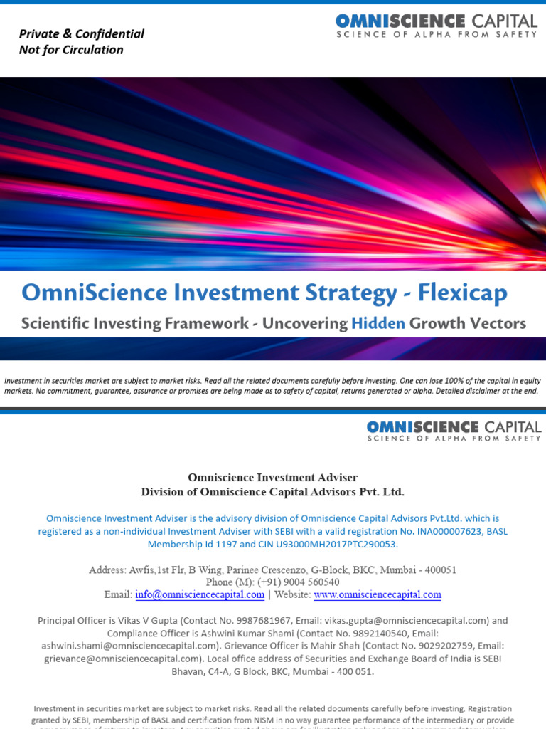 OmniScience Investment Strategy Overview | PDF | Investing | Hedge Fund