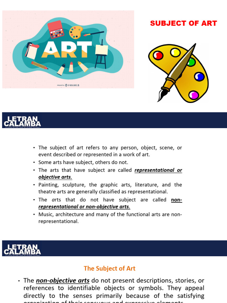 Understanding Art Subjects and Functions | PDF | The Arts | Fine Art