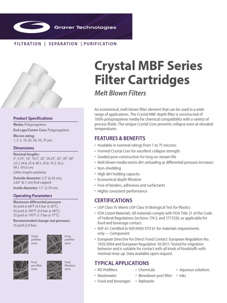 6094460269bc222baf09528a - Crystal MBF-3 - 19 | PDF | Filtration ...