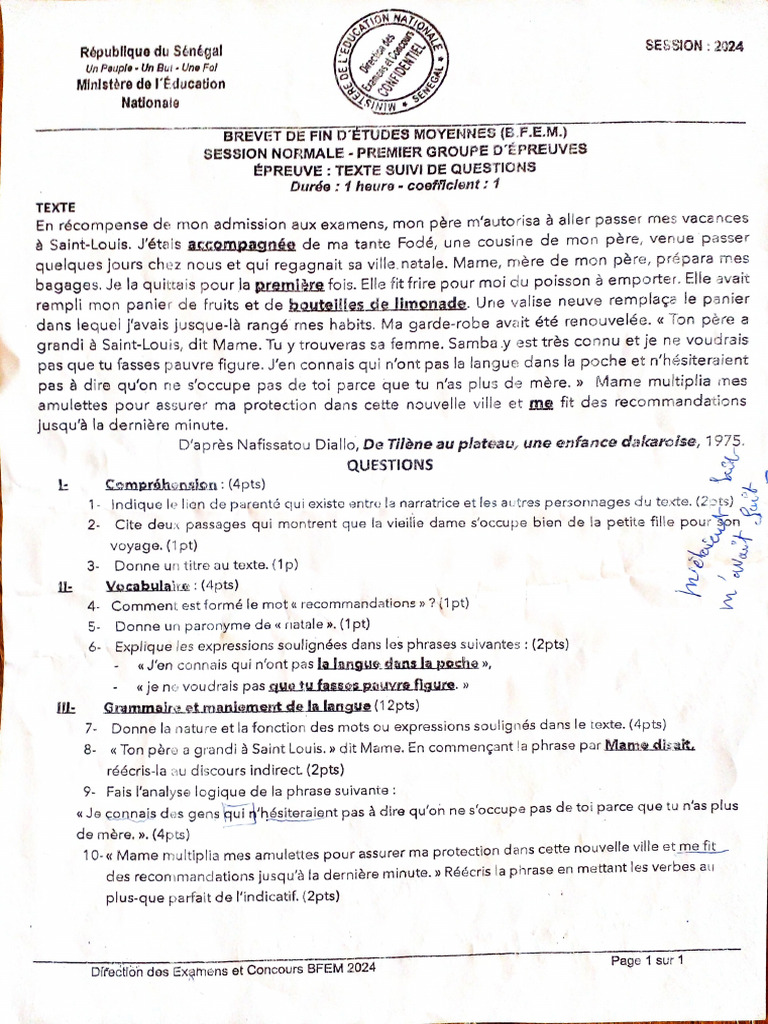 TSQ 3ème | PDF