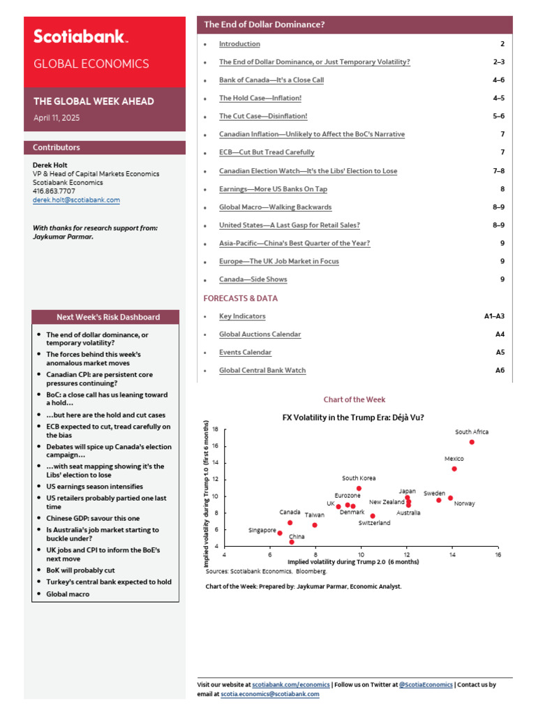 Global Week Ahead: Economic Insights | PDF | Cost Of Living | Inflation