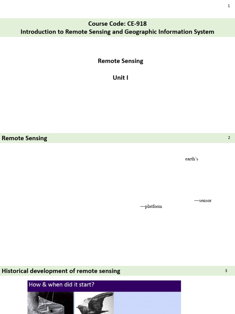 Introduction to Remote Sensing Basics | PDF | Electromagnetic Radiation ...