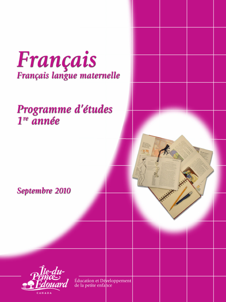 Programme de français 1re année | PDF | Littératie | Apprentissage