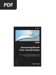 Democratizing RPA with Power Automate Desktop 1 / converted Edition Peter Krause download