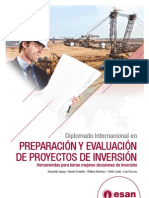 Tríptico Diplomado en Prepración y Evaluación de Proyectos de Inversión