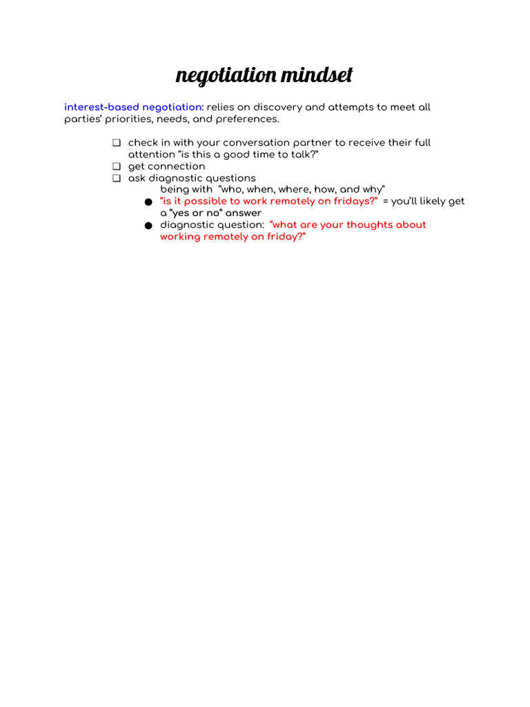 Negotiation | PDF
