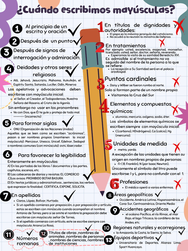_Cuando escribimos con mayúsculas colorido ilustrado | PDF | Caso de carta